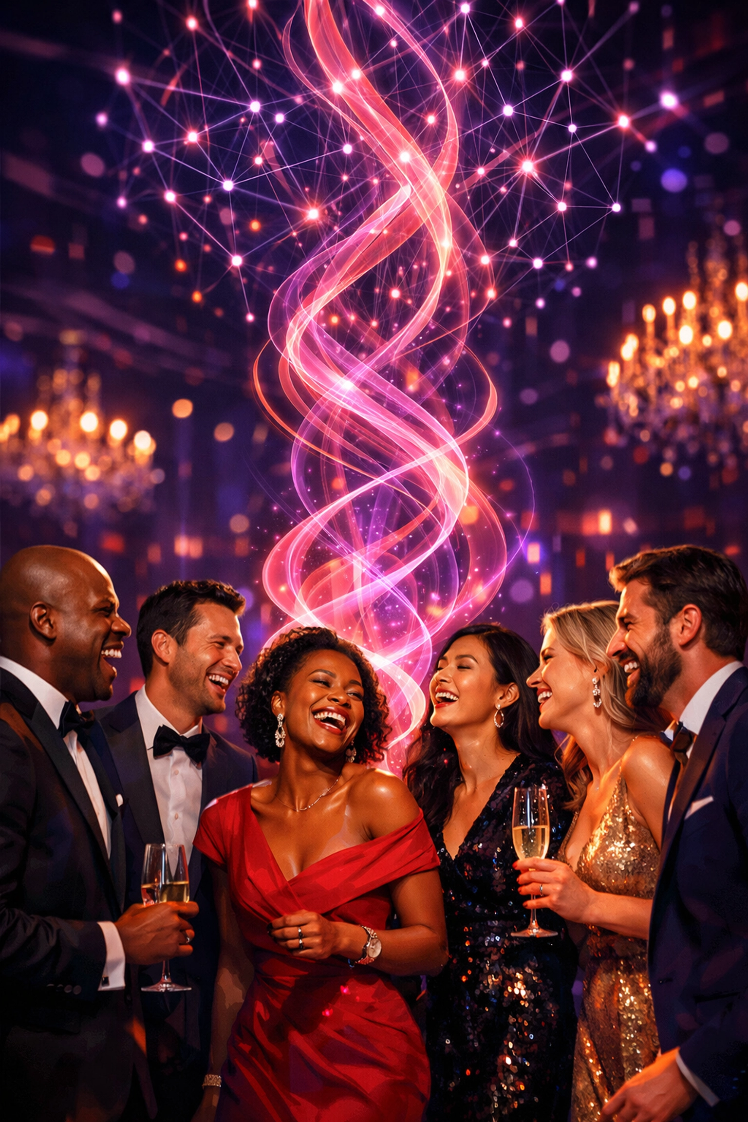 Brand analytics dashboard showing social reach from a corporate AI photo booth activation