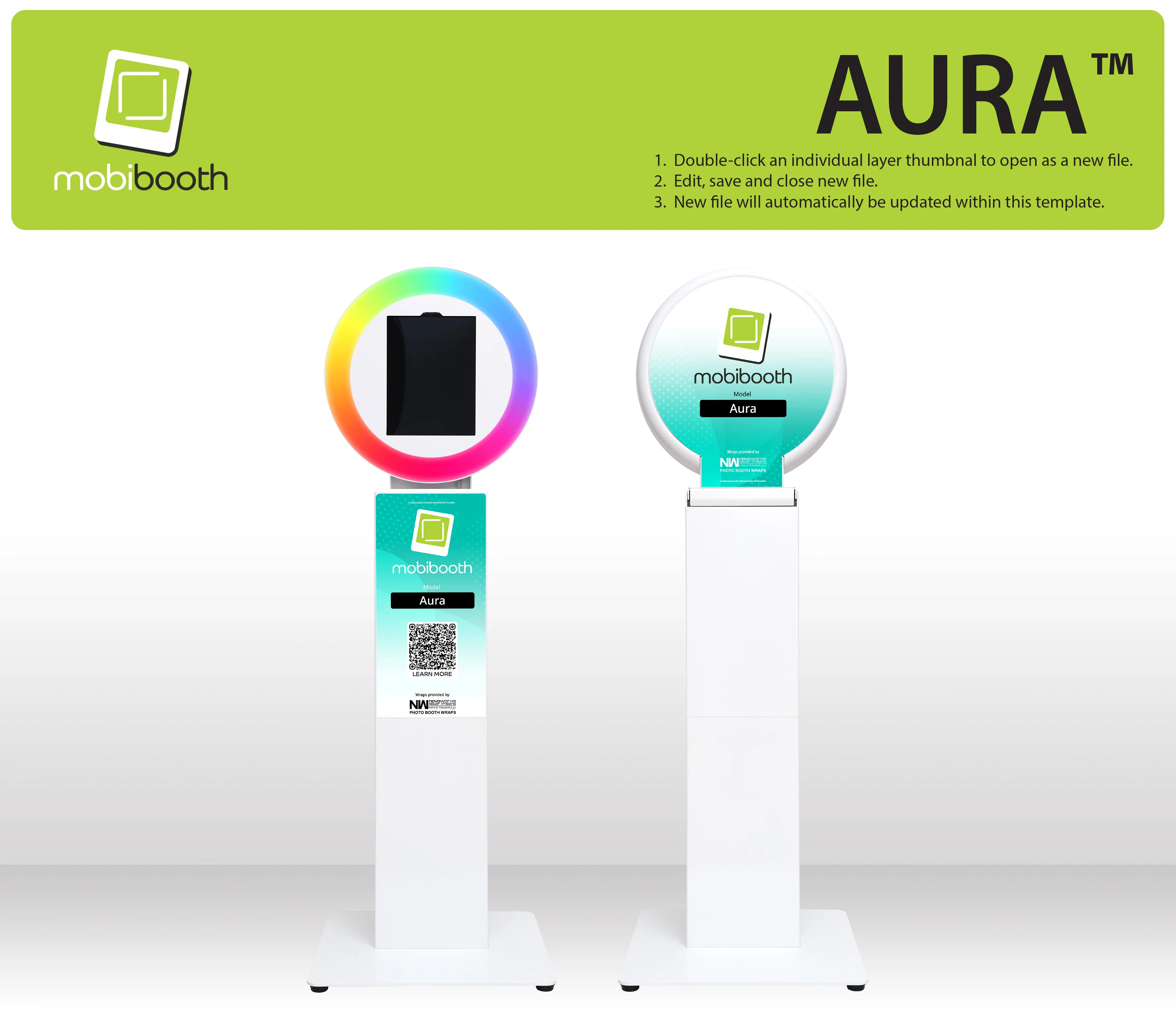 Mobibooth Aura with Pictor branding