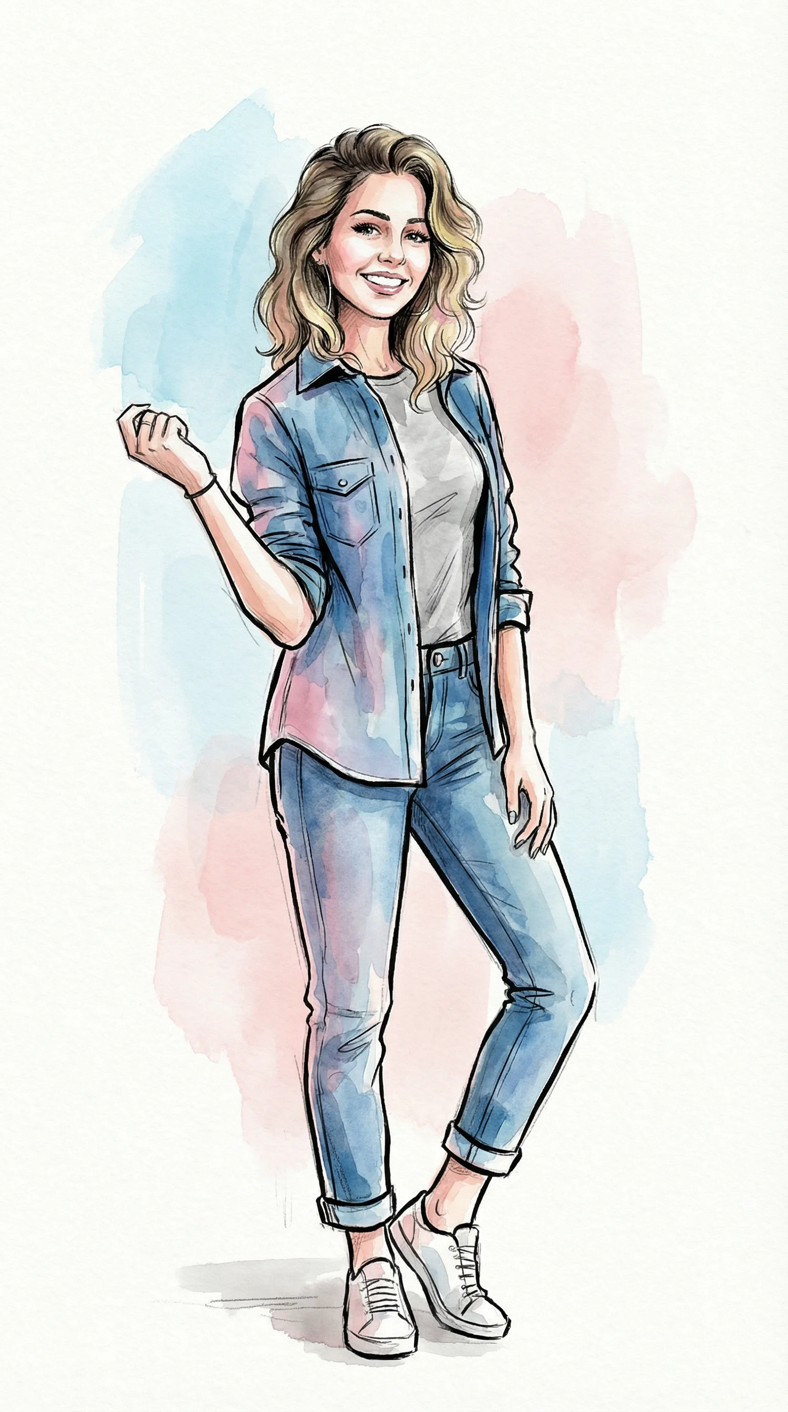 Watercolor illustration AI style