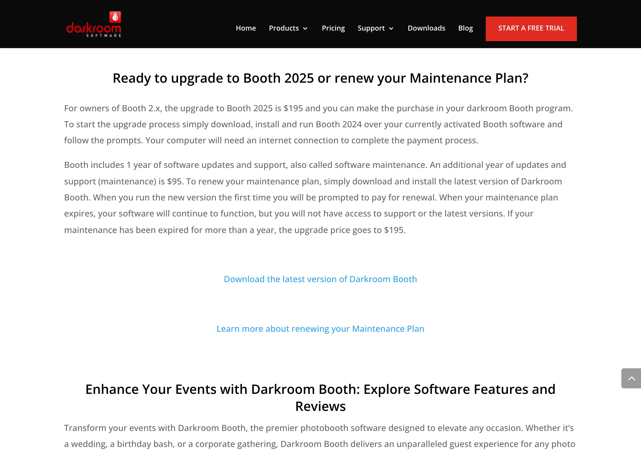 The Best Photo Booth Software for Operators in 2026 — Compared Honestly (By One of the Companies on the List) 4 Darkroom Booth site on 2026-09-14: upgrade to Booth 2025 is $195 for Booth 2.x owners and an additional year of maintenance is $95