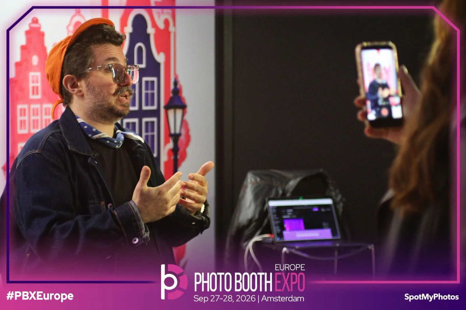PBX Europe 2026 Recap: Both Talks, Both Decks 9 Nicholas Rhodes in a backstage interview at PBX Europe 2026, talking about bringing AI to small businesses