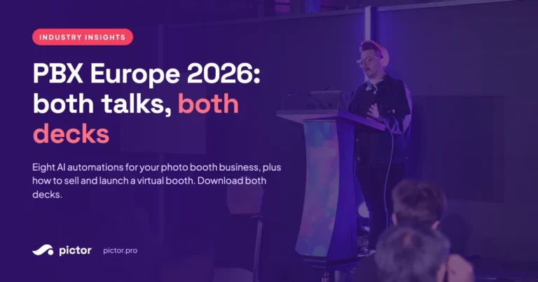 PBX Europe 2026 recap title card: both talks, both decks