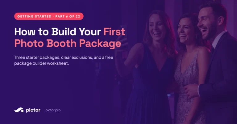 Three starter photo booth packages title card
