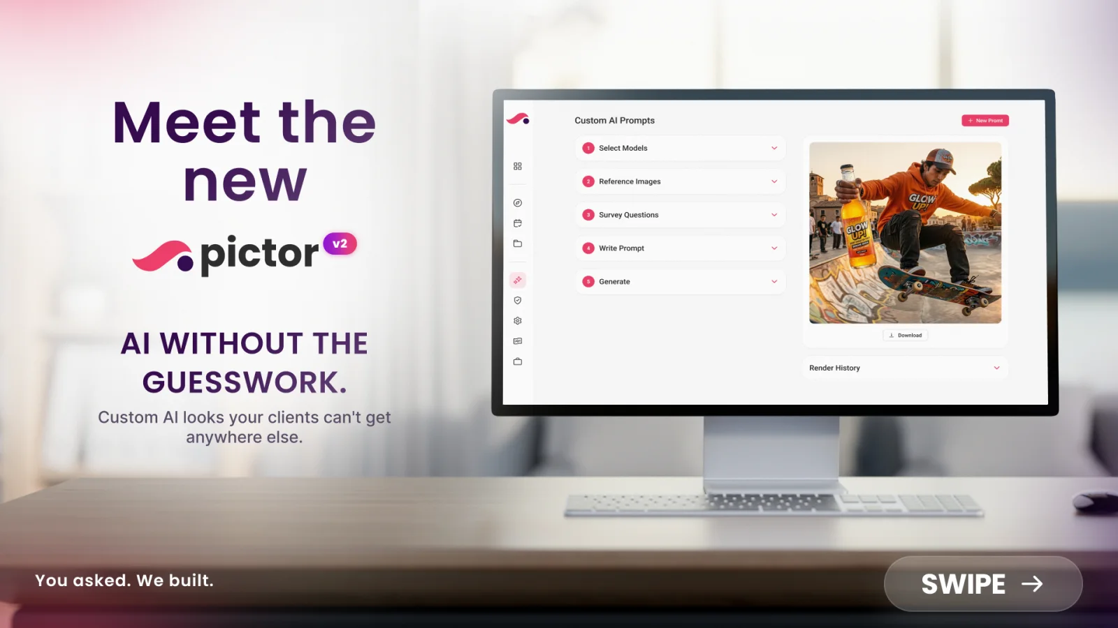 Pictor v2: A Complete Rebuild, Now Live 6 Pictor v2 custom AI prompts builder with a rendered AI output